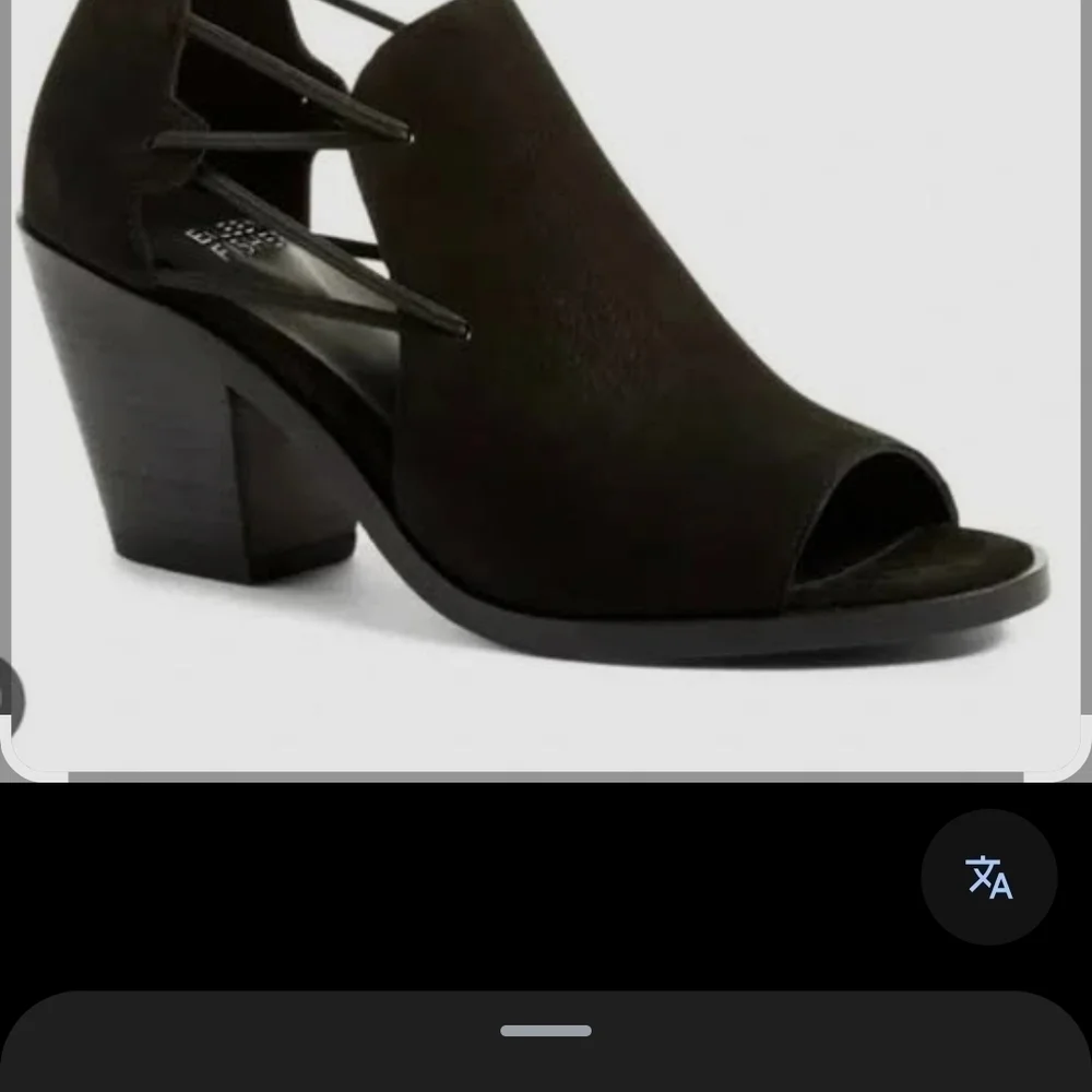 Eileen Fisher Black Block Heel Mules